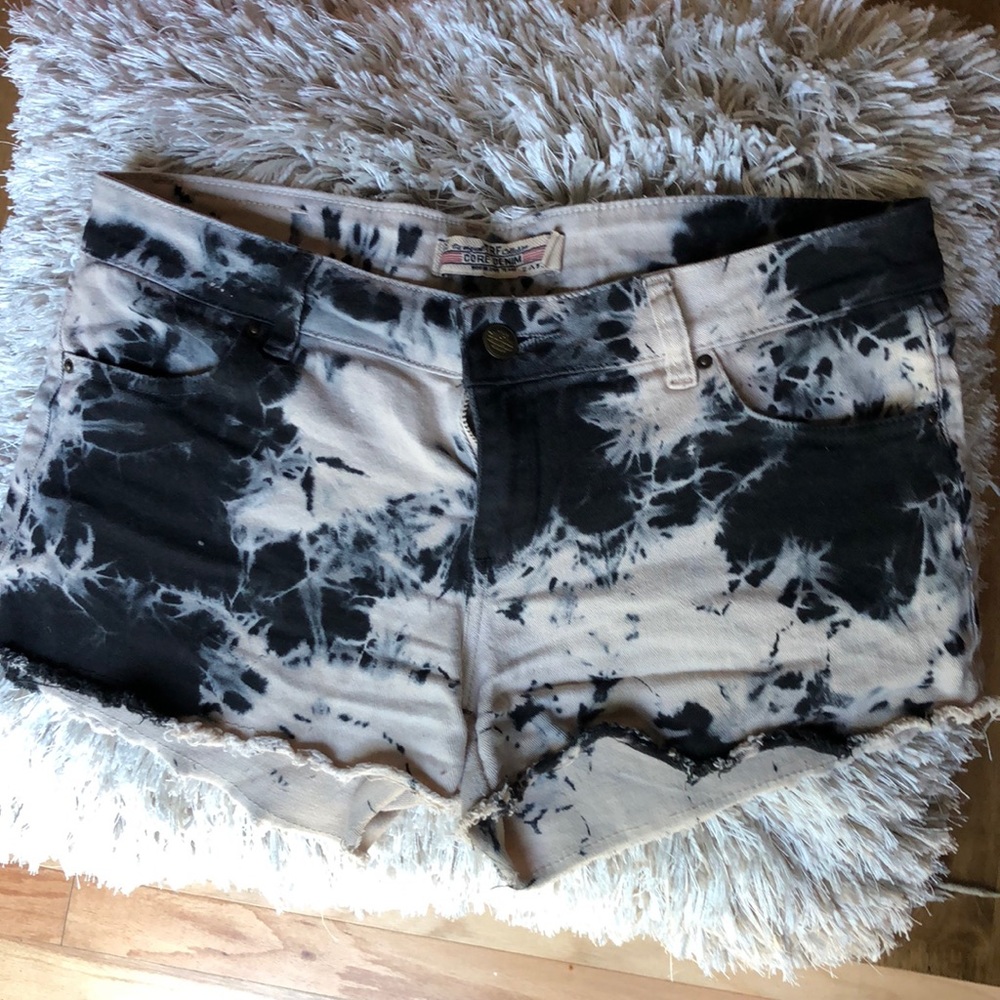 Tie Dye cut off Zara shorts